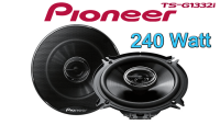Pioneer TS-G1320F - 13cm 2-Wege Koax Lautsprecher - Einbauset passend für BMW 7er E38 - justSOUND