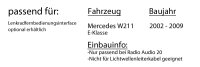 Mercedes E-Klasse W211 - Autoradio Radio mit XAV-AX1005DB - 2DIN Bluetooth | DAB+ | Apple CarPlay  | USB - Einbauzubehör - Einbauset