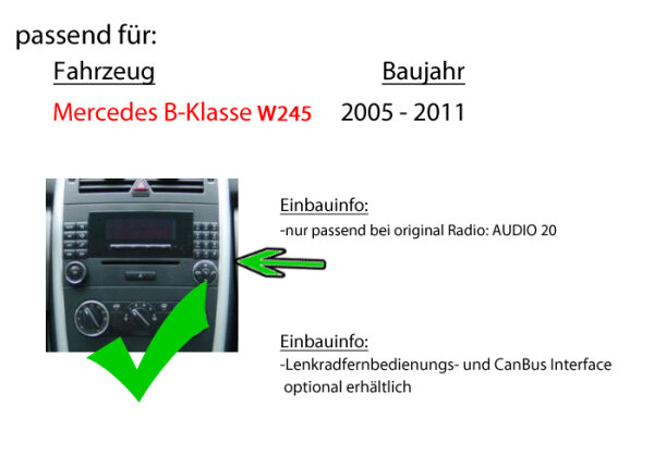 VW Polo 9N - Autoradio Radio mit XAV-AX1005DB - 2DIN Bluetooth