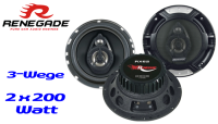 Renegade RX-62 - 16,5cm Triax-System Lautsprecher - Einbauset passend für Ford S- JUST SOUND best choice for caraudio