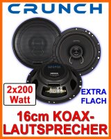 Smart ForTwo 451 Front - Crunch DSX62 - 16,5cm Koax-System - Einbauset