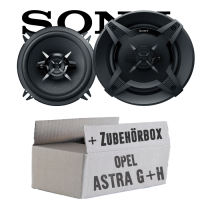Sony XS-FB1330 - 13cm 3-Wege Koax Lautsprecher - Einbauset passend für Opel Astra G + H Tür hinten - justSOUND
