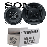 Sony XS-FB1330 - 13cm 3-Wege Koax Lautsprecher - Einbauset passend für Renault Master 2 - justSOUND