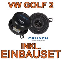 Amaturenbrett Crunch DSX 32 Koax Lautsprecher für VW Golf 2 - justSOUND