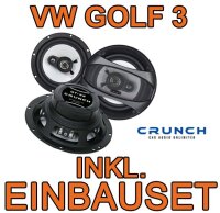 Lautsprecher - Crunch GTi62 - 16,5cm Triaxe für VW Golf 3 & Vento - justSOUND