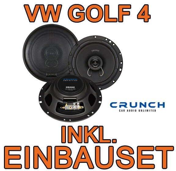 Crunch DSX62- 16,5cm Koaxsystem für VW Golf 4 - justSOUND