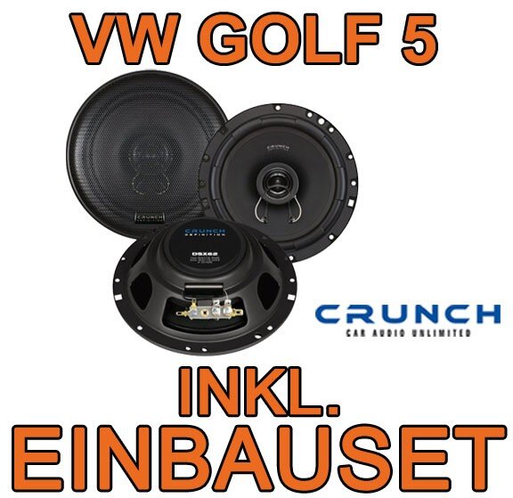 Heck - Crunch DSX62- 16;5cm Koaxsystem für VW Golf 5 - justSOUND