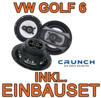 Crunch GTi62 - 16,5cm Triaxsystem für VW Golf 6 - justSOUND