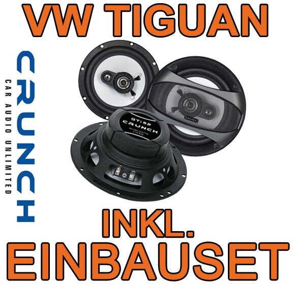 Lautsprecher hinten - Crunch GTi62 - 16,5cm Triaxlautsprecher für VW Tiguan - justSOUND