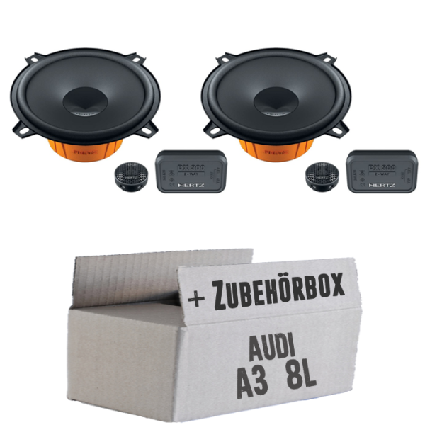 Hertz Dieci DSK 130 Lautsprecher Boxen - Einbauset passend für Audi A3 8L - justSOUND