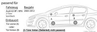 Crunch DSX62- 16,5cm Koaxsystem für Audi A3 8P -...