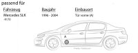 Lautsprecher Boxen Blaupunkt ICx663 - 16,5cm 3-Wege Auto Einbauzubehör - Einbauset passend für Mercedes SLK R170 Front - justSOUND