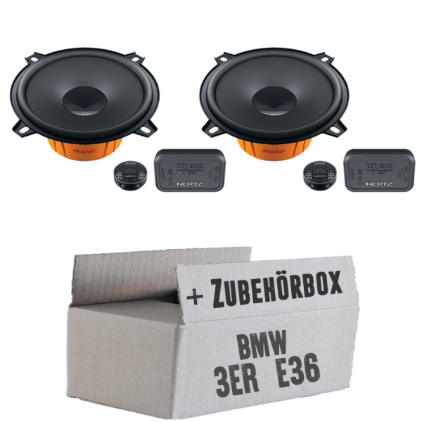 Hertz Dieci DSK 130 - 13cm Lautsprecher System - Einbauset passend für BMW 3er E36 - justSOUND