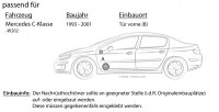 lasse W202 Front - Lautsprecher Boxen Crunch GTS6.2C - 16,5cm 2-Wege System GTS 6.2C Auto Einbauzubehör - Einbauset passend für Mercedes C-Klasse JUST SOUND best choice for caraudio