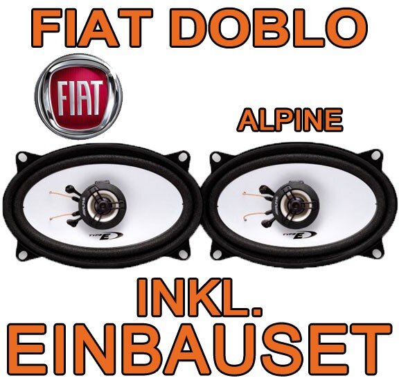 Fiat Doblo 1 - Lautsprecher hinten - Alpine SXE-4625S - 4x6 Koax-System