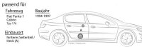 Fiat Punto 1 Cabrio - Lautsprecher hinten - Alpine SXE-4625S - 4x6 Koax-System