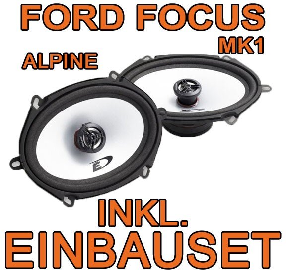 Alpine SXE-5725S - 5x7 Koax-System für Ford Focus MK1 - justSOUND