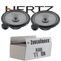 Hertz K 165 - KIT - 16,5cm Lautsprecher Komposystem - Einbauset passend für Audi TT 8N Heck - justSOUND