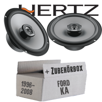 Lautsprecher Boxen Hertz X 165 - 16,5cm Koax Auto Einbauzubehör - Einbauset passend für Ford KA Front - justSOUND