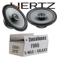Lautsprecher Boxen Hertz X 165 - 16,5cm Koax Auto Einbauzubehör - Einbauset passend für Ford S- JUST SOUND best choice for caraudio