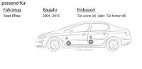 Lautsprecher Boxen Hertz X 165 - 16,5cm Koax Auto Einbauzubehör - Einbauset passend für Seat Altea - justSOUND