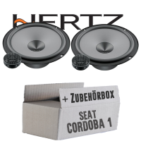 Hertz K 165 - KIT - 16,5cm Lautsprecher Komposystem - Einbauset passend für Seat Cordoba 1 Front - justSOUND