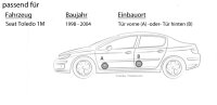 Lautsprecher Boxen Hertz X 165 - 16,5cm Koax Auto Einbauzubehör - Einbauset passend für Seat Toledo 1M - justSOUND