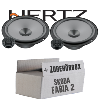 Hertz K 165 - KIT - 16,5cm Lautsprecher Komposystem - Einbauset passend für Skoda Fabia 2 5J Front Heck - justSOUND