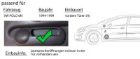 Hertz DCX 165.3 - 16,5cm Koax Lautsprecher - Einbauset passend für VW Polo 6N - justSOUND