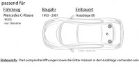 JBL STAGE2 624 | 2-Wege | 16,5cm Koax Lautsprecher - Einbauset passend für Mercedes C-Klasse JUST SOUND best choice for caraudio