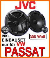 JVC CS-JS600 - 16,5cm Lautsprecher Einbauset passend für VW Passat 3B & 3BG - justSOUND