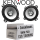 Lautsprecher Boxen Kenwood KFC-S1056 - 10cm Koax Auto Einbauzubehör - Einbauset passend für BMW 5er E39 Touring Dachhimmel - justSOUND