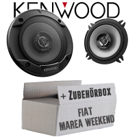 Lautsprecher Boxen Kenwood KFC-S1366 - 13cm 2-Wege Koax Auto Einbauzubehör - Einbauset passend für Fiat Marea Weekend - justSOUND