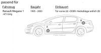 Lautsprecher Boxen Kenwood KFC-S1366 - 13cm 2-Wege Koax Auto Einbauzubehör - Einbauset passend für Renault Megane 1 - justSOUND