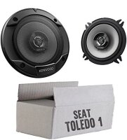 Lautsprecher Boxen Kenwood KFC-S1366 - 13cm 2-Wege Koax Auto Einbauzubehör - Einbauset passend für Seat Toledo 1 1L - justSOUND