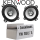 Lautsprecher Boxen Kenwood KFC-S1056 - 10cm Koax Auto Einbauzubehör - Einbauset passend für VW Golf 3 Armaturenbrett Front - justSOUND
