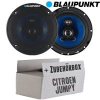 Lautsprecher Boxen Blaupunkt ICx663 - 16,5cm 3-Wege Auto Einbauzubehör - Einbauset passend für Citroen Jumpy - justSOUND