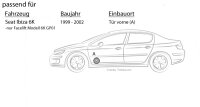 Lautsprecher Boxen Blaupunkt ICx663 - 16,5cm 3-Wege Auto Einbauzubehör - Einbauset passend für Seat Ibiza 6K FL Front - justSOUND