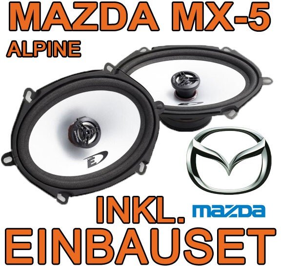 Alpine SXE-5725S - 5x7 Koax-System für Mazda MX5 NB - justSOUND