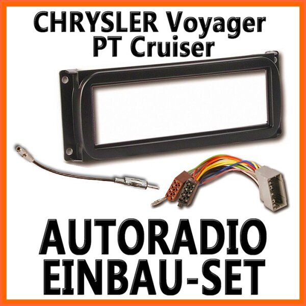 CHRYSLER Voyager PT Cruiser ab 99 Radio - Unviersal DIN Autoradio Einbauset