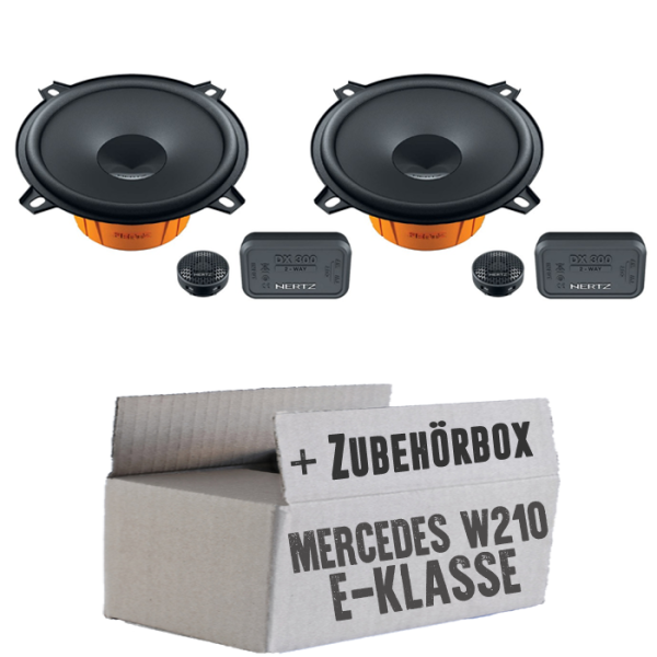 lasse W210 Tür Heck - Hertz Dieci DSK 130 - 13cm Lautsprecher System - Einbauset passend für Mercedes E-Klasse JUST SOUND best choice for caraudio