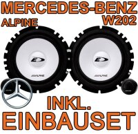 Alpine 16,5cm 2-Wege Frontsystem für Mercedes Benz W202 - justSOUND