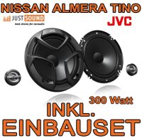 Lautsprecher - JVC CS-JS600 - 16,5cm Einbauset passend für Nissan Almera + Tino - justSOUND