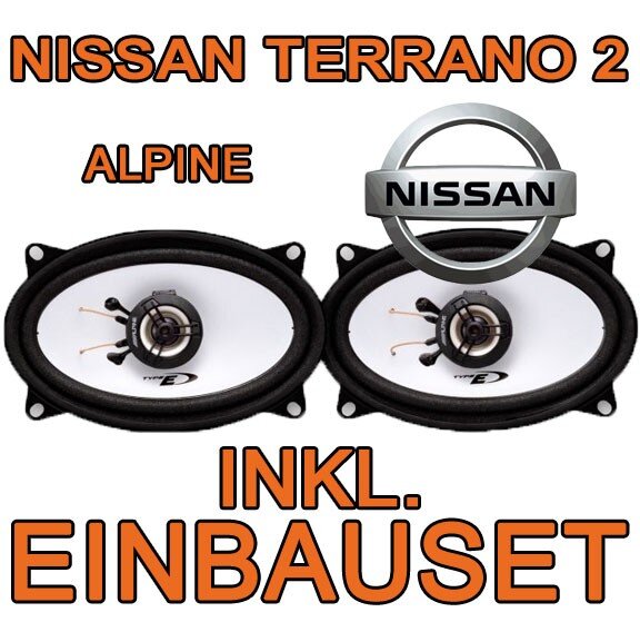 Nissan Terrano 2 - Lautsprecher hinten - Alpine SXE-4625S - 4x6 Koax-System