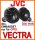 JVC CS-JS600 - 16,5cm 2-Wege Lautsprecher Einbauset passend für Opel Vectra A, B, C - justSOUND