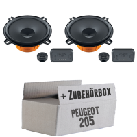 Hertz Dieci DSK 130 - 13cm Lautsprecher System - Einbauset passend für Peugeot 205 (auch Cabrio) - justSOUND