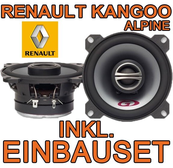 Lautsprecher - Alpine SPG-10C2 - 10cm Koax-System für Renault Kangoo 1 - justSOUND