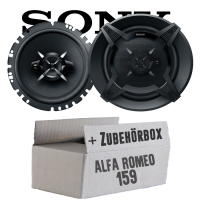 Sony XS-FB1730 - 16,5cm 3-Wege Koax Lautsprecher - Einbauset passend für Alfa Romeo 159 - justSOUND