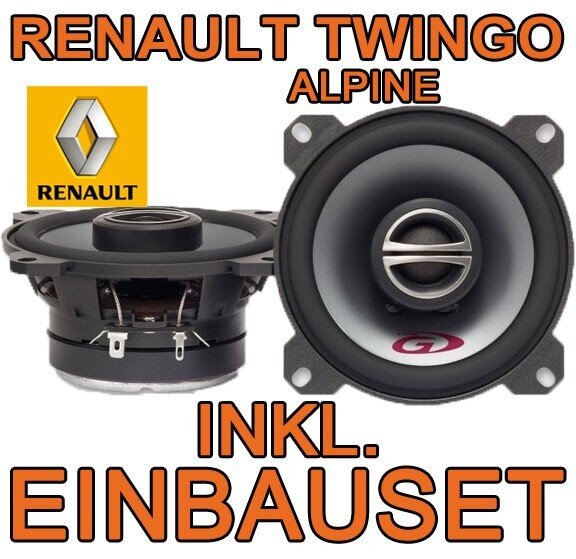 Lautsprecher - Alpine SPG-10C2 - 10cm Koax-System für Renault Twingo 1 Facelift - justSOUND