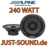 Alpine SPG-17C2 - 2-Wege 16,5cm Koax Lautsprecher - Einbauset passend für Seat Toledo 3 5P Front o. Heck - justSOUND